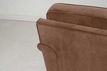Model 15 Loveseat, Oak / Russet