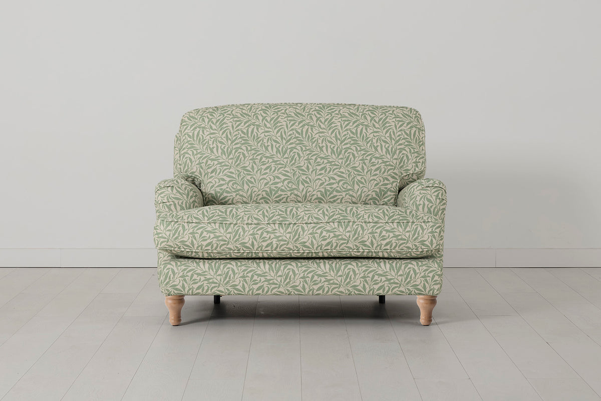 Model 15 Loveseat, Oak / Willow