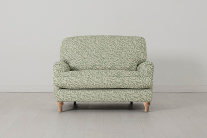 Model 15 Loveseat, Oak / Willow