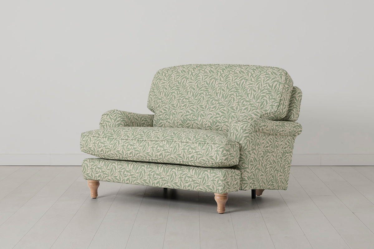 Model 15 Loveseat, Oak / Willow