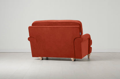 Model 15 Loveseat, Oak / Paprika