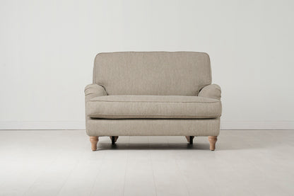 Model 15 Loveseat, Oak / Pumice