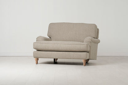 Model 15 Loveseat, Oak / Pumice