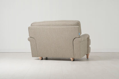 Model 15 Loveseat, Oak / Pumice