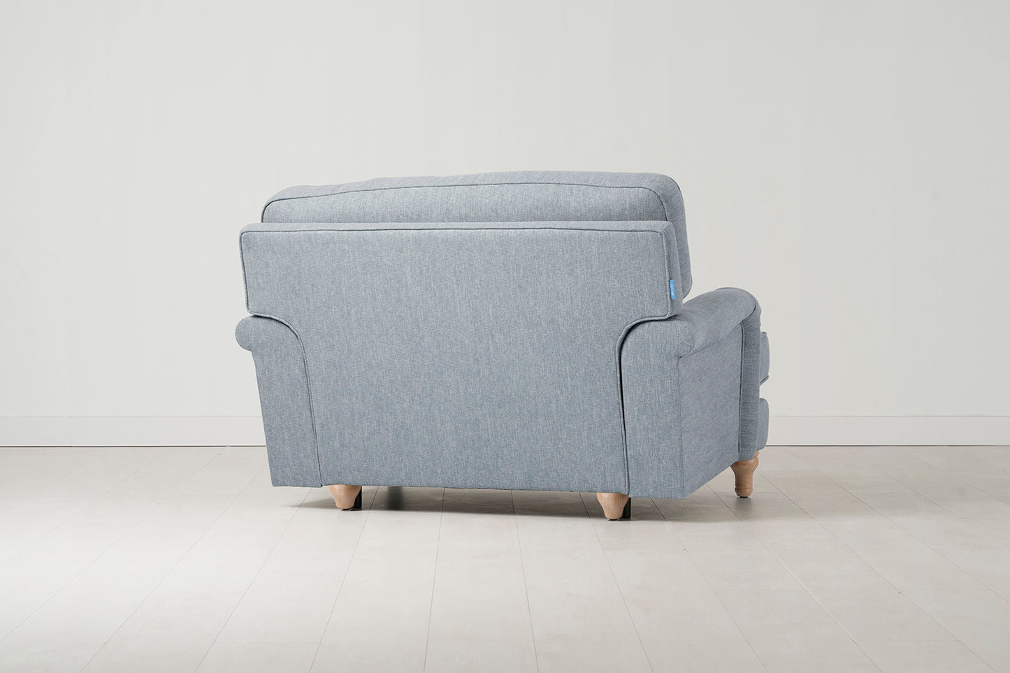 Model 15 Loveseat, Oak / Seaglass