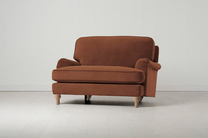 Model 15 Loveseat, Oak / Umber