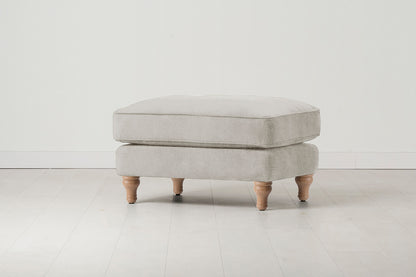 Model 15 Ottoman, Oak / Chalk