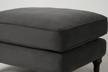 Model 15 Ottoman, Charcoal