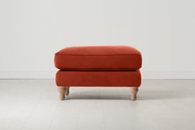 Model 15 Ottoman, Oak / Paprika