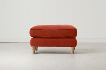 Model 15 Ottoman, Oak / Paprika