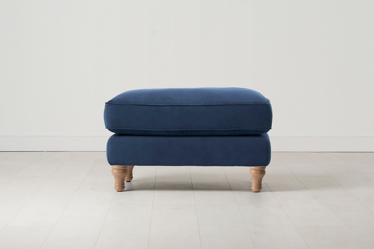 Model 15 Ottoman, Oak / Teal