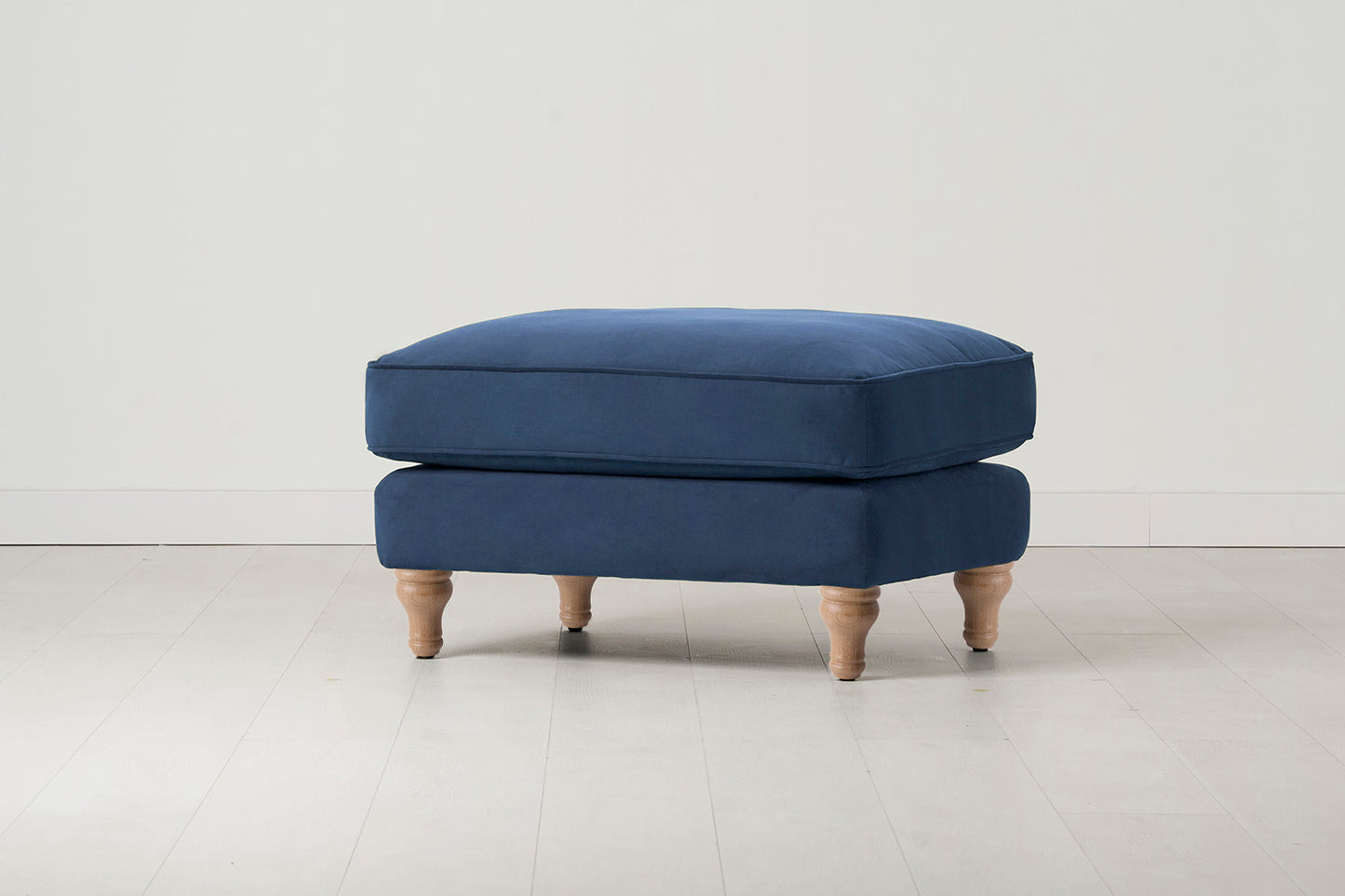 Model 15 Ottoman, Oak / Teal