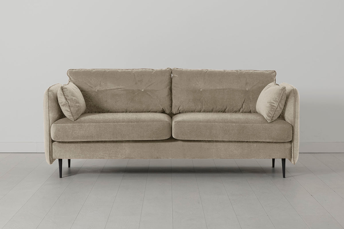 Model 19 3 Seater Sofa, Flax