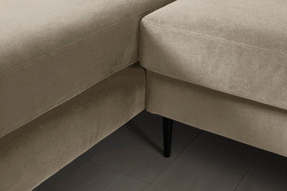 Model 19 3 Seater Left Chaise Sofa, Flax