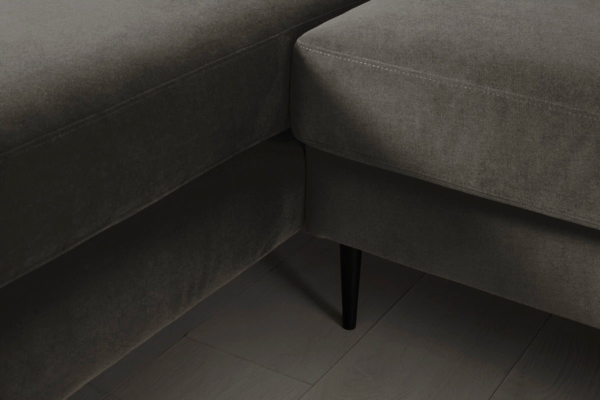 Model 19 3 Seater Left Chaise Sofa, Mink