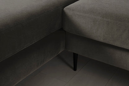 Model 19 3 Seater Left Chaise Sofa, Mink