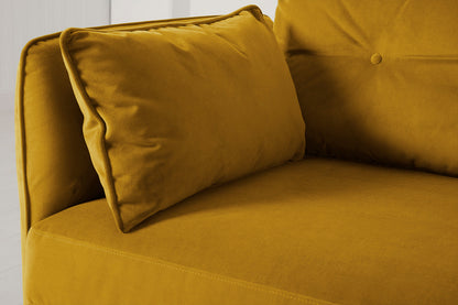 Model 19 Loveseat, Mustard — Cushion Detail