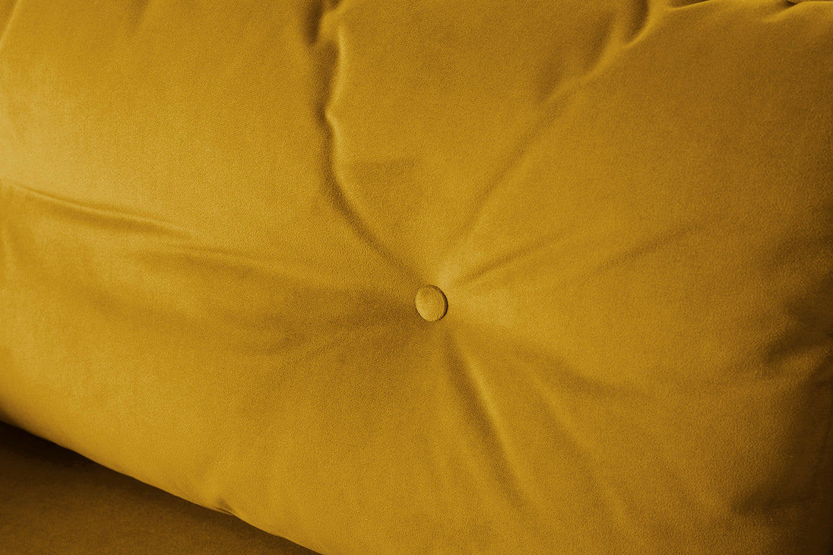 Model 19 Loveseat, Mustard — Cushion Detail