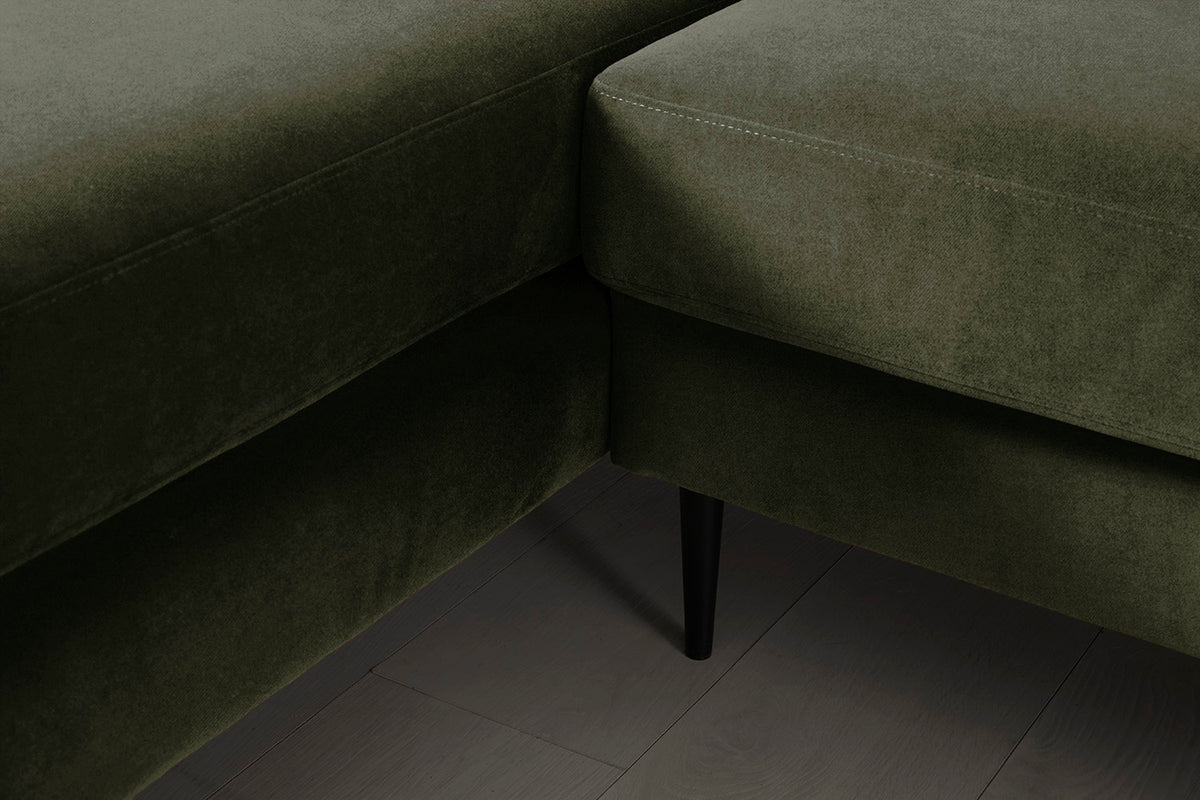 Model 19 3 Seater Left Chaise Sofa, Pine