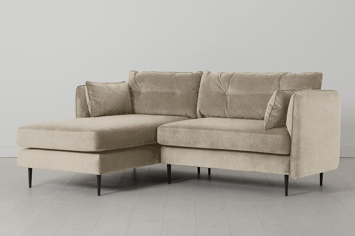 Model 19 3 Seater Left Chaise Sofa, Flax
