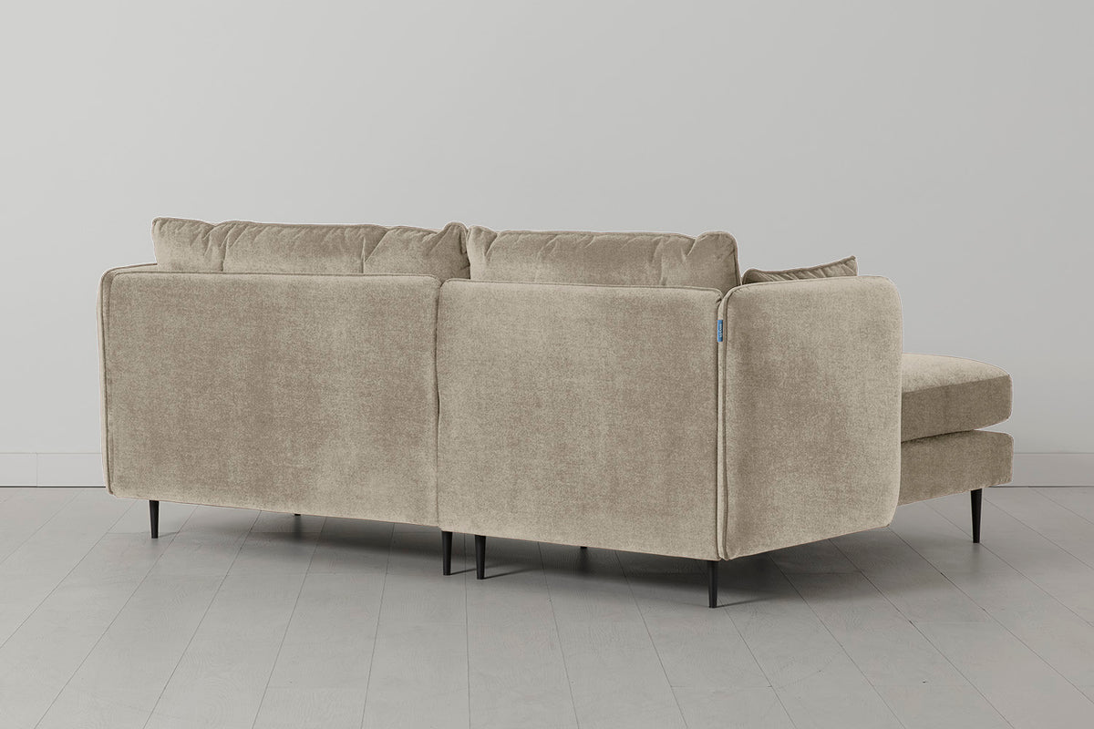 Model 19 3 Seater Left Chaise Sofa, Flax