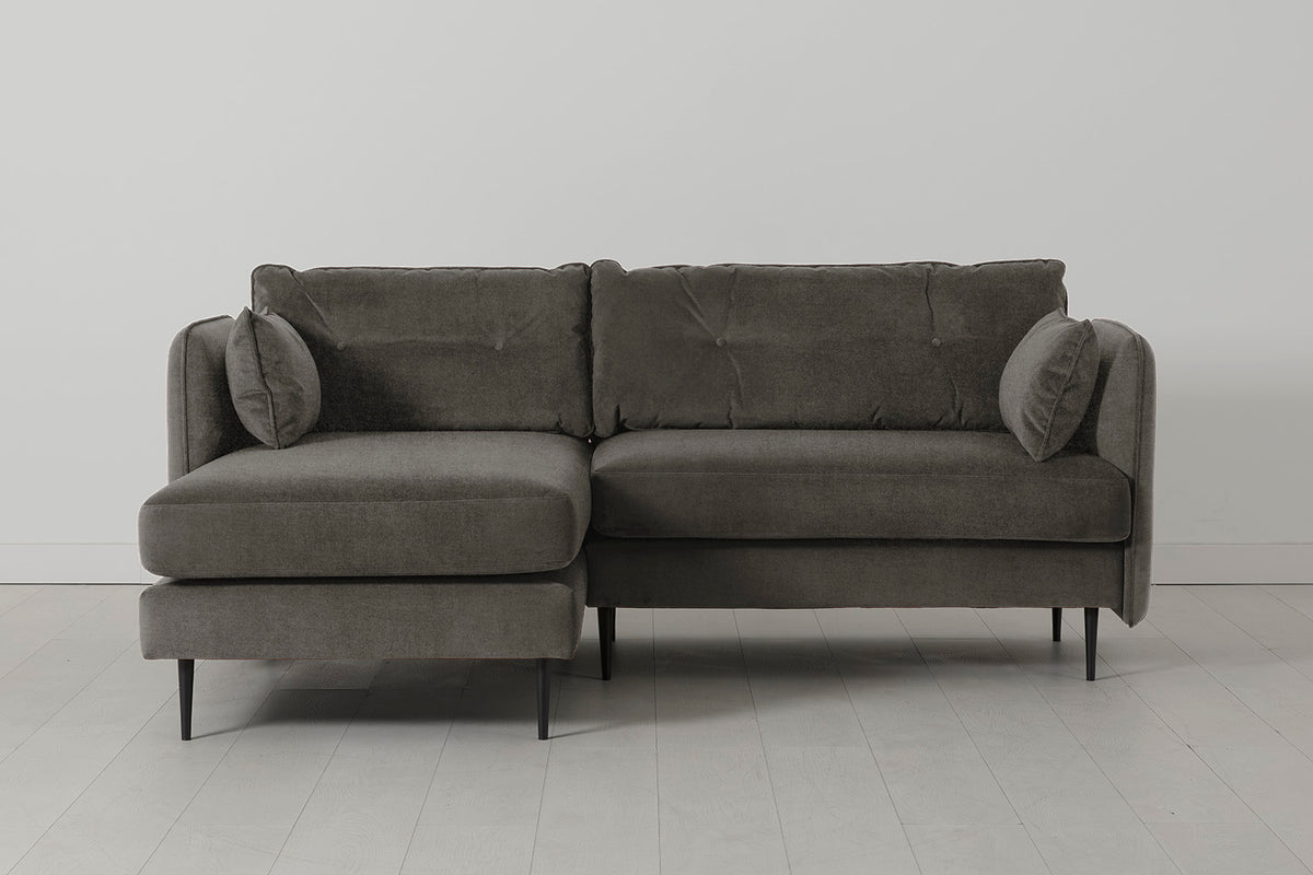 Model 19 3 Seater Left Chaise Sofa, Mink