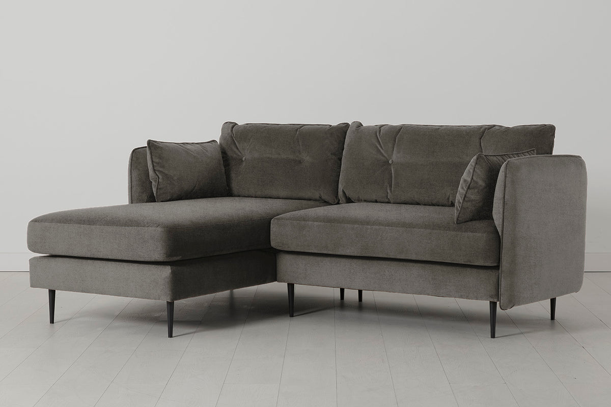 Model 19 3 Seater Left Chaise Sofa, Mink
