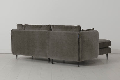 Model 19 3 Seater Left Chaise Sofa, Mink