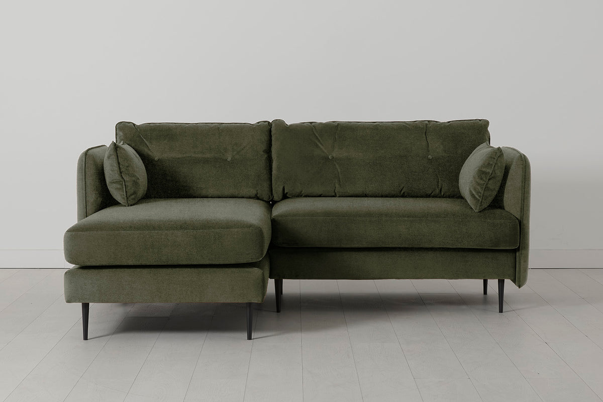 Model 19 3 Seater Left Chaise Sofa, Pine