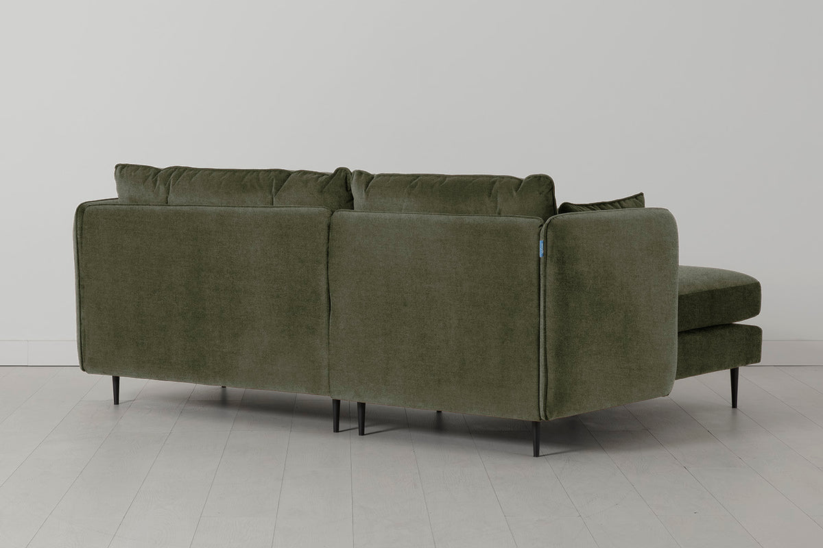 Model 19 3 Seater Left Chaise Sofa, Pine