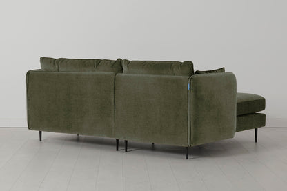 Model 19 3 Seater Left Chaise Sofa, Pine