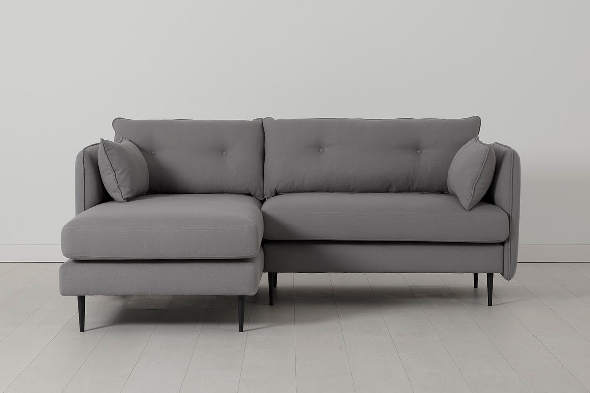 Model 19 3 Seater Left Chaise Sofa, Risso — Front View