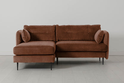 Model 19 3 Seater Left Chaise Sofa, Russet