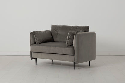 Model 19 Loveseat, Elephant — Angle View