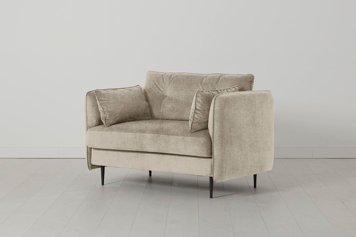 Model 19 Loveseat, Flax