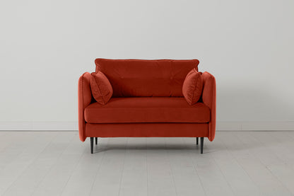 Model 19 Loveseat, Paprika — Front View