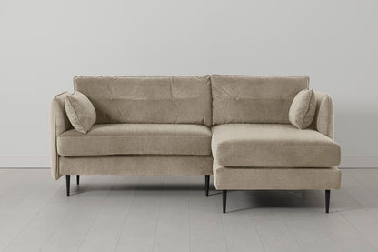 Model 19 3 Seater Right Chaise Sofa, Flax