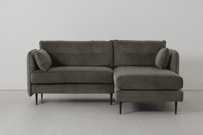 Model 19 3 Seater Right Chaise Sofa, Mink