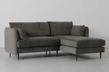 Model 19 3 Seater Right Chaise Sofa, Mink