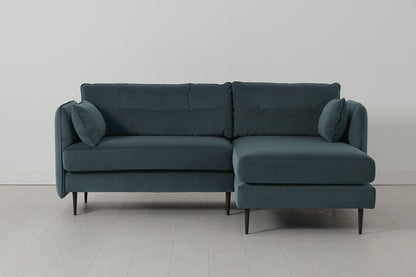 Model 19 3 Seater Right Chaise Sofa, Petrol