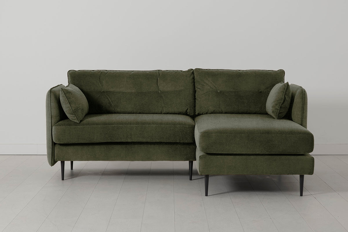 Model 19 3 Seater Right Chaise Sofa, Pine
