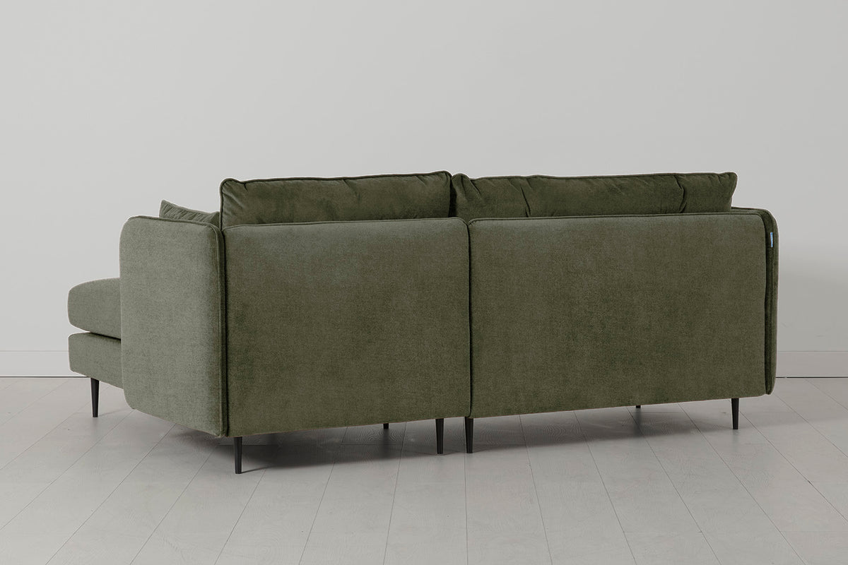Model 19 3 Seater Right Chaise Sofa, Pine