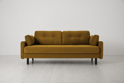 Model 04 Sofa Bed 3 Seater, Mustard