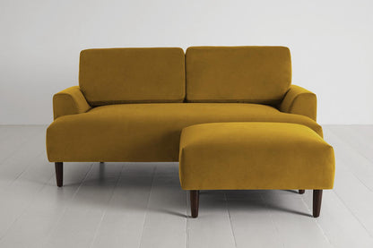 Model 05 2-Seater Sofa with ottoman, Mustard
