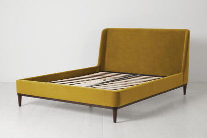 Bed 02 King Sized Bed, Mustard