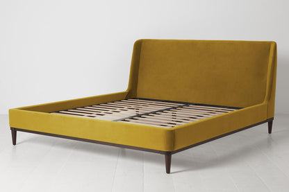 Bed 02 Super King Sized Bed, Mustard