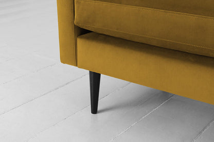 Model 01 2-Seater Sofa with Ottoman, Mustard