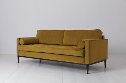 Model 02 3-Seater Sofa, Mustard