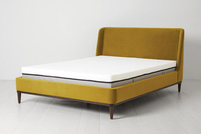 Bed 02 King Sized Bed, Mustard