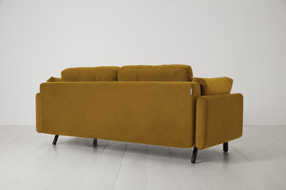 Model 04 Sofa Bed 3 Seater, Mustard